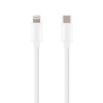 Musthavz GoEasy USB-C to Lightning Nylon Cable 1m, white