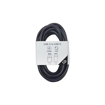 Musthavz to Go USB-A to USB-C Cable 2.0 meter, black