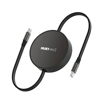 Musthavz SpinCable USB-C 1.2 meter, black
